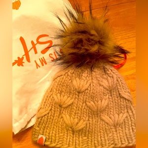 Sh*t that I knit hat - camel color